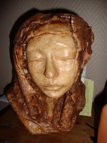 Sculpture titled "Sagesse" by Marierf, Original Artwork, Terra cotta