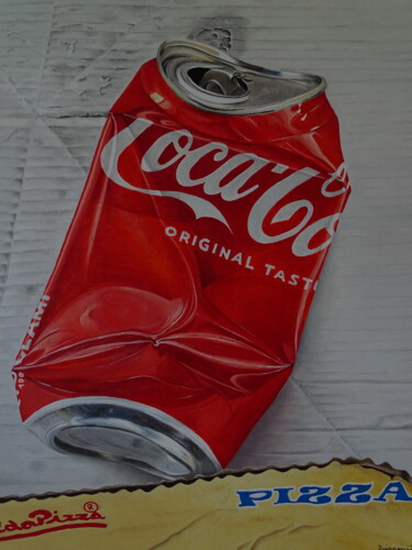 Pittura intitolato "Coke" da Roi Passarini, Opera d'arte originale, Olio