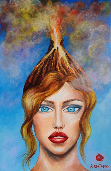 Картина под названием "Сюрреализм. Акрилов…" - Анна Ройтман, Подлинное произведение искусства, Акрил