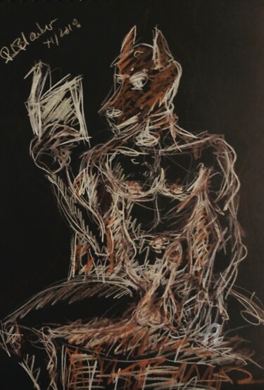 Drawing titled ""it's Shakespeare,…" by Rok Blenkuš, Original Artwork, Pastel