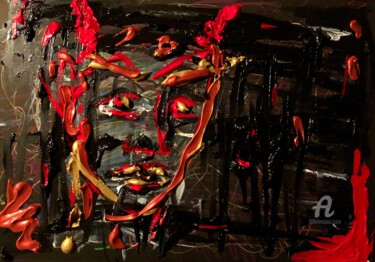Peinture intitulée "Devil may Cry" par Rok Blenkuš, Œuvre d'art originale, Acrylique