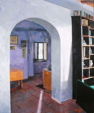 Pittura intitolato "Interior" da Rolando Lambiase, Opera d'arte originale, Olio