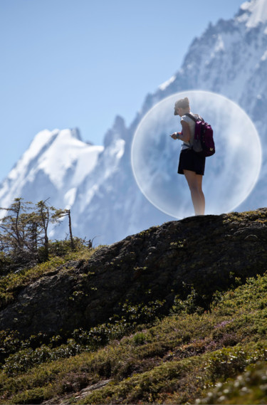 Photographie intitulée "Dans ma bulle" par Roland Bouvier, Œuvre d'art originale