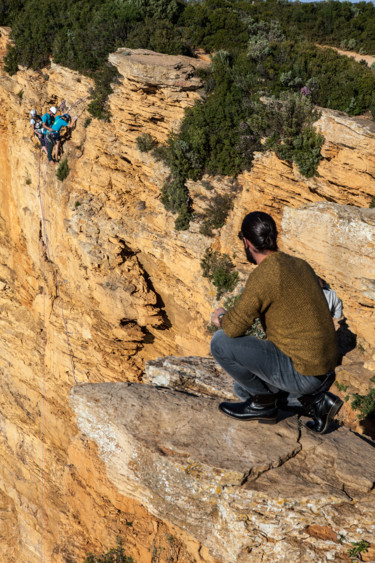 Fotografía titulada "Escalade au Cap Can…" por Roland Bouvier, Obra de arte original