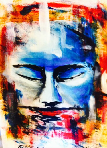Painting titled "Introspection" by Roland Coic, Original Artwork, Oil