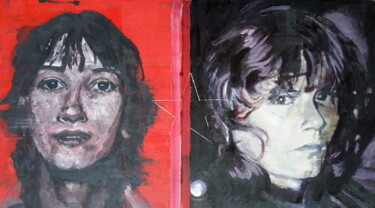 Peinture intitulée "Femmes fatales" par Roland Gschwind, Œuvre d'art originale, Huile