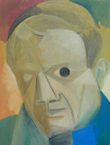 Pintura intitulada "Picasso" por Roland Gschwind, Obras de arte originais, Óleo