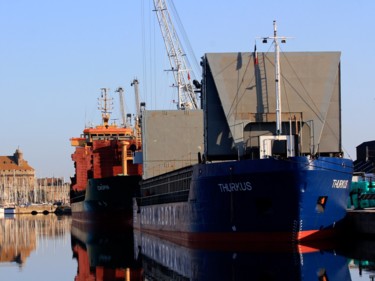 "porte containers bl…" başlıklı Fotoğraf Roland Guyomard tarafından, Orijinal sanat, Dijital Fotoğrafçılık