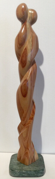 Skulptur mit dem Titel "DUO II" von Roland Masson, Original-Kunstwerk, Holz