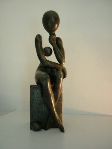 Sculpture intitulée "L'ombre d'un doute" par Roland Saurel, Œuvre d'art originale