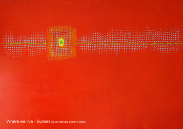 Картина под названием "where-we-live-6" - Roland Prime, Подлинное произведение искусства, Масло