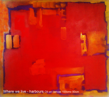 Peinture intitulée "where-we-live-7" par Roland Prime, Œuvre d'art originale, Huile