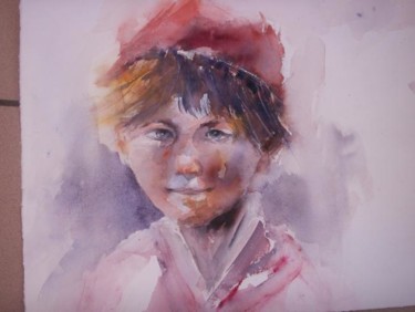 Peinture intitulée "L'ENFANT" par Roland Génieux, Œuvre d'art originale