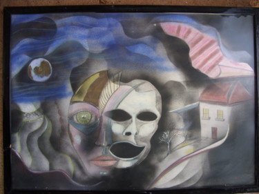 Pintura intitulada "após a morte" por El Rei, Obras de arte originais, Tinta spray