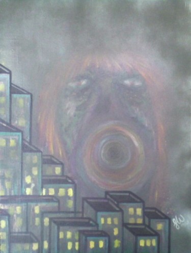 Digital Arts titled "Screams of the City" by Rolladutch, Original Artwork