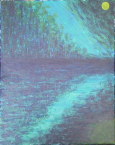 Digital Arts titled "Night by the River…" by Rolladutch, Original Artwork