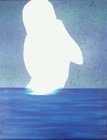 Digital Arts titled "White Silhouet of L…" by Rolladutch, Original Artwork
