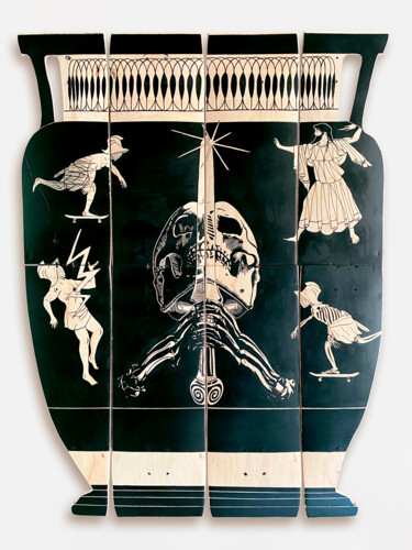 "Skateboard Genesis…" başlıklı Heykel Rom Av.Jc tarafından, Orijinal sanat, Akrilik