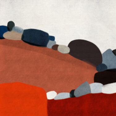 Arts numériques intitulée "Pebbles" par Rom Lammar, Œuvre d'art originale, Peinture numérique