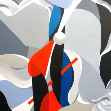 Картина под названием "Synopsis" - Rom Lammar, Подлинное произведение искусства, Акрил Установлен на Деревянная рама для нос…