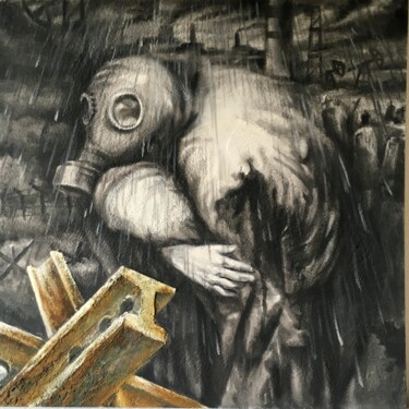 Картина под названием "футуризм" - Рома Ласьков, Подлинное произведение искусства, Акрил