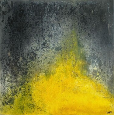 제목이 "Eruption"인 미술작품 Romain Bellet로, 원작, 아크릴 나무 들것 프레임에 장착됨