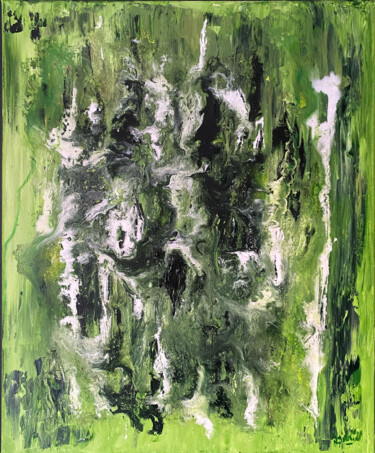 Peinture intitulée "Algae" par Romain Bellet, Œuvre d'art originale, Acrylique Monté sur Châssis en bois