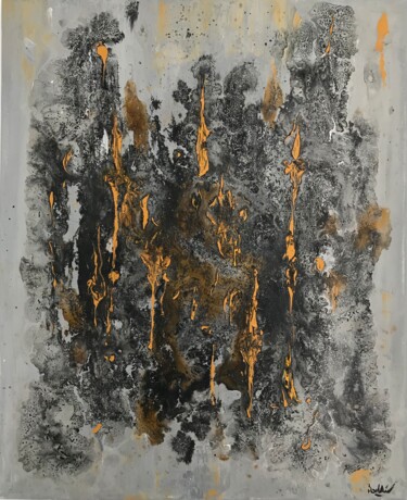 Painting titled "Lost II" by Romain Bellet, Original Artwork, Acrylic Mounted on Wood Stretcher frame