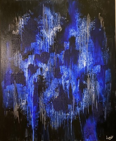 Painting titled "Shadows" by Romain Bellet, Original Artwork, Acrylic Mounted on Wood Stretcher frame