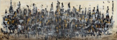 Peinture intitulée "Midnight City" par Romain Bellet, Œuvre d'art originale, Acrylique Monté sur Châssis en bois