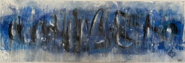 Ζωγραφική με τίτλο "Mouvements" από Romain Bellet, Αυθεντικά έργα τέχνης, Ακρυλικό Τοποθετήθηκε στο Ξύλινο φορείο σκελετό