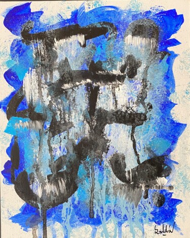 Картина под названием "Intuition III" - Romain Bellet, Подлинное произведение искусства, Акрил Установлен на картон