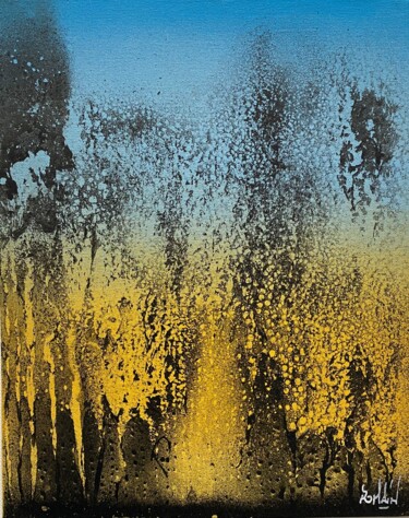Pintura intitulada "Sans titre 6" por Romain Bellet, Obras de arte originais, Tinta spray Montado em Cartão