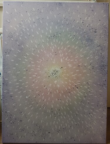 Painting titled "Big Bang" by Romain Bly, Original Artwork, Spray paint