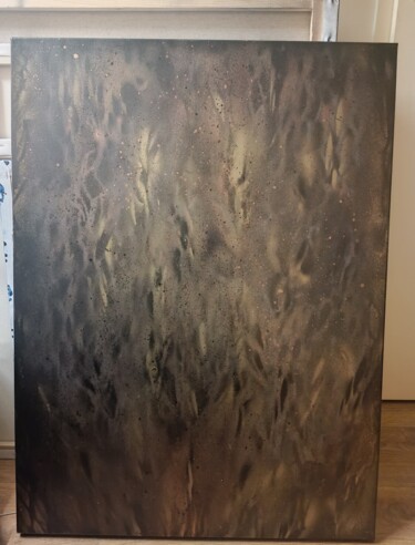 Pintura titulada "La flamme du coeur" por Romain Bly, Obra de arte original, Pintura al aerosol