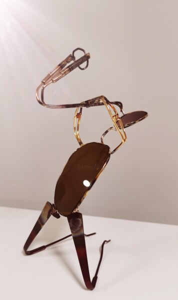 Rzeźba zatytułowany „Saxophone” autorstwa Romain Boussard (H3), Oryginalna praca, Metale