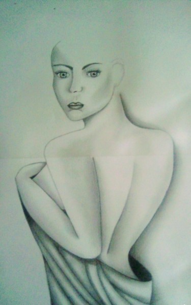 Drawing titled "Lolita" by Delcroix Curto Delcroix, Original Artwork, Graphite