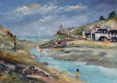 Malerei mit dem Titel "Port de Dahouet" von Romain Etterlen, Original-Kunstwerk
