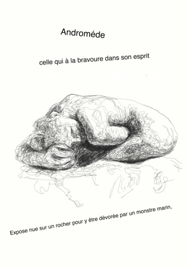 Arte digitale intitolato "andromede-14.jpeg" da Romain Gires, Opera d'arte originale, Pittura digitale