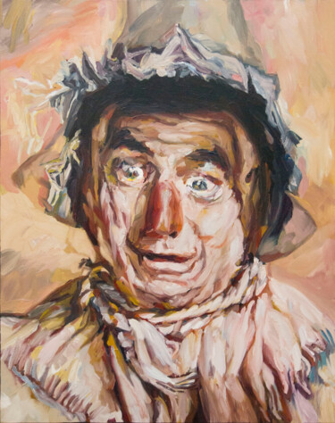 Pintura titulada "The Scarecrow from…" por Romain Héjé, Obra de arte original, Oleo