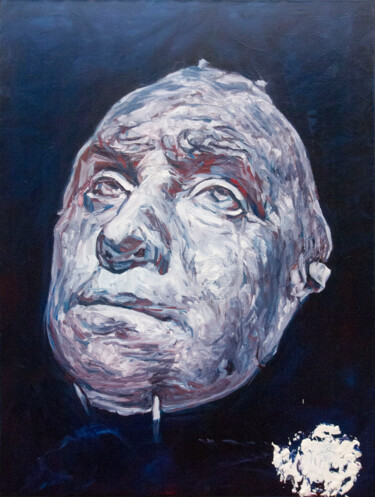 Картина под названием "George Washington l…" - Romain Héjé, Подлинное произведение искусства, Масло Установлен на Деревянная…