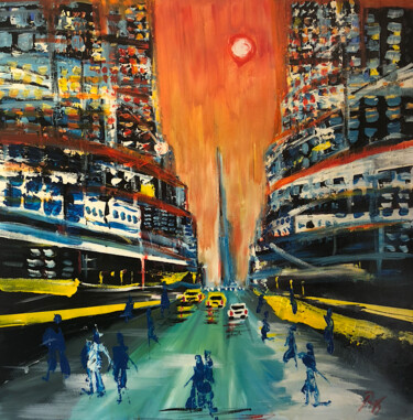 Pintura intitulada "NEW YORK" por Romain Mary, Obras de arte originais, Acrílico