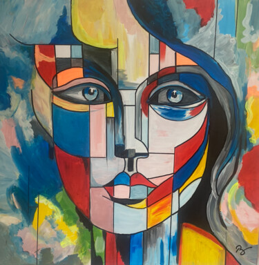 Painting titled "Alexia" by Romain Mary, Original Artwork, Acrylic
