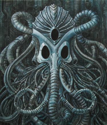 "bioctopus" başlıklı Tablo Macchimay tarafından, Orijinal sanat, Akrilik