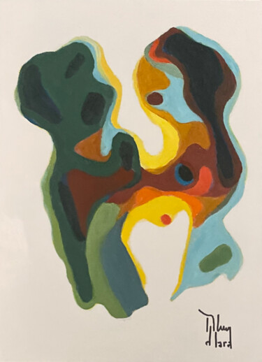 Peinture intitulée "BORDER COLLIE" par Román Manrique De Lara, Œuvre d'art originale, Huile