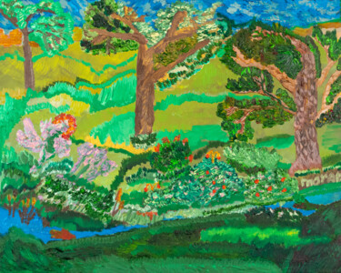 Malerei mit dem Titel "Eden" von Roman Milyutin, Original-Kunstwerk, Öl
