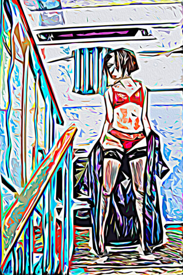 Digitale Kunst mit dem Titel "No nude girl" von Roman Morozov, Original-Kunstwerk, Fotomontage