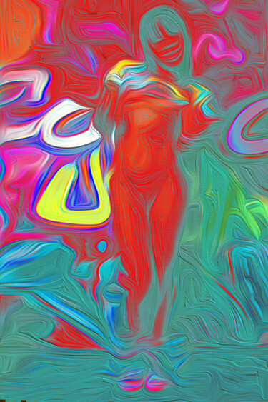 Digital Arts titled "Секс на дискотеке" by Roman Morozov, Original Artwork, Digital Painting
