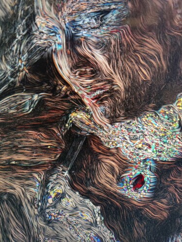Arts numériques intitulée "Красавица в чудовище" par Roman Morozov, Œuvre d'art originale, Peinture numérique