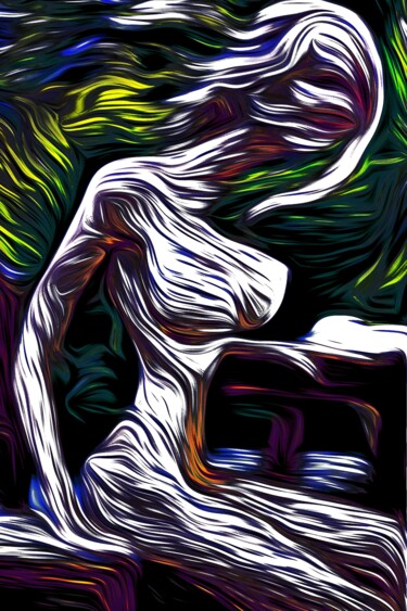 Цифровое искусство под названием "Ветер в лицо" - Roman Morozov, Подлинное произведение искусства, Цифровая живопись